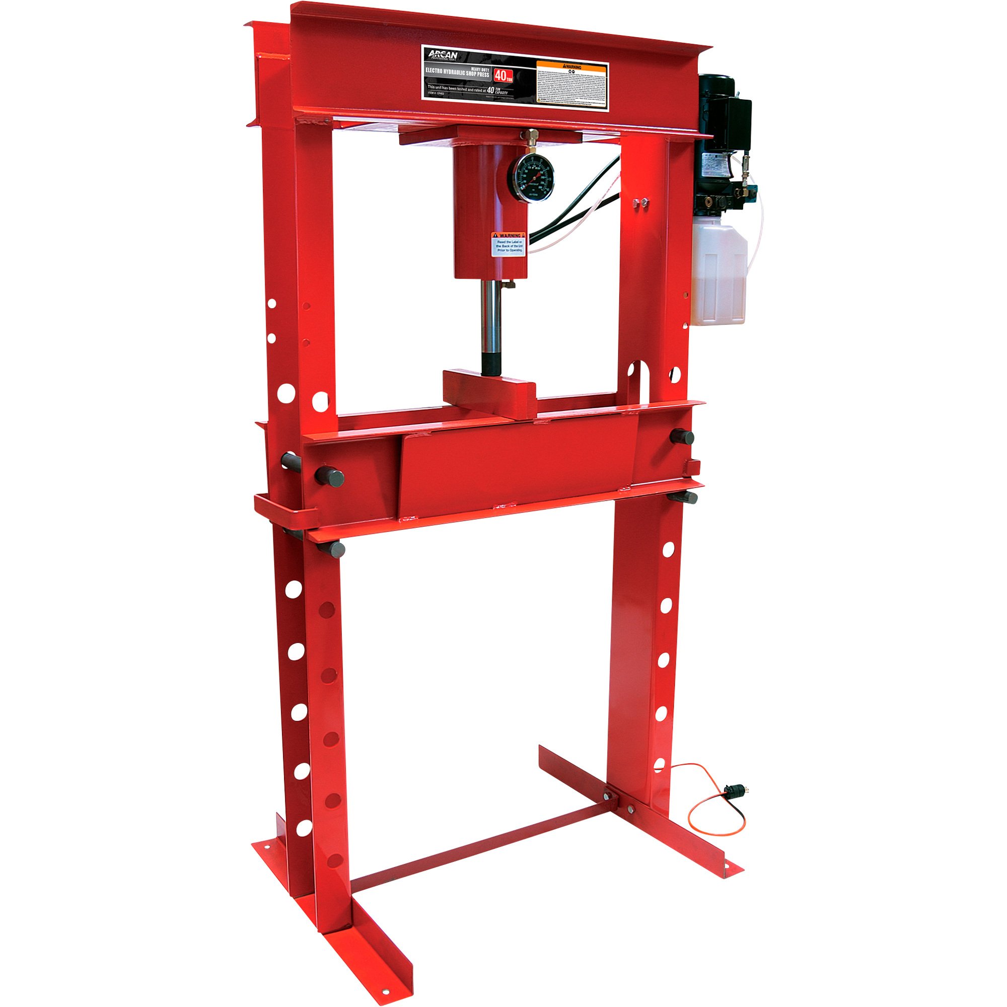 Arcan 40-Ton Electro-Hydraulic Shop Press with Gauge — Model# CP402